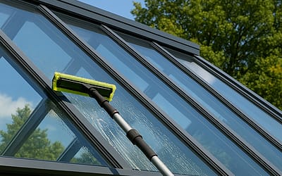 Une Méthode Simple pour Nettoyer les Vitres du Toit d’une Véranda