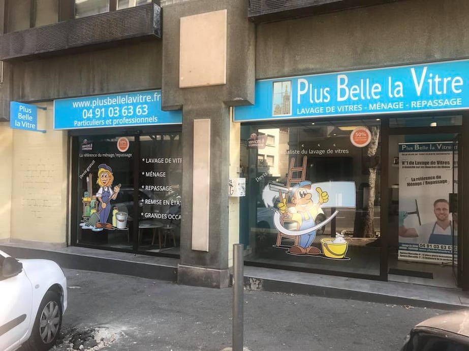 agence plus belle la vitre