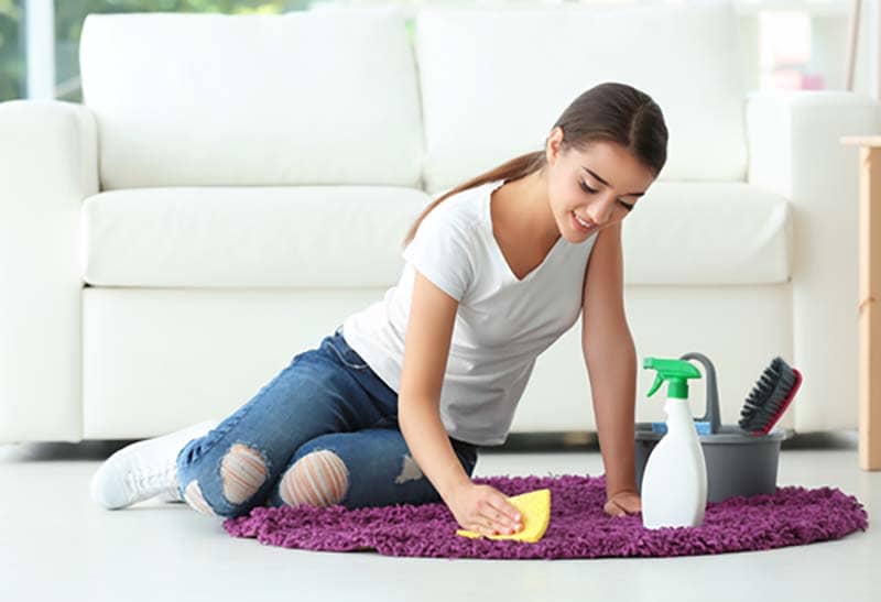 tapis decoratif avec des fibres naturelles